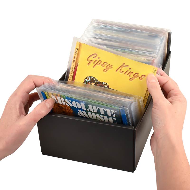 Boîte de rangement en carton pour 100 CDs